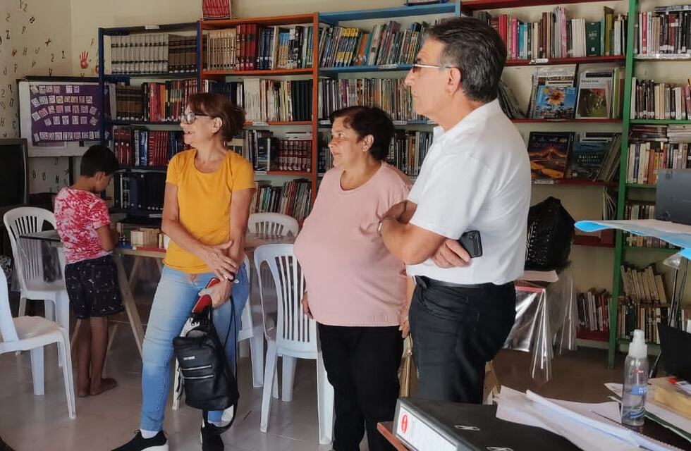 Tres Arroyos: Sánchez se reunió con representantes de la Biblioteca Junta Vecinal Villa Italia
