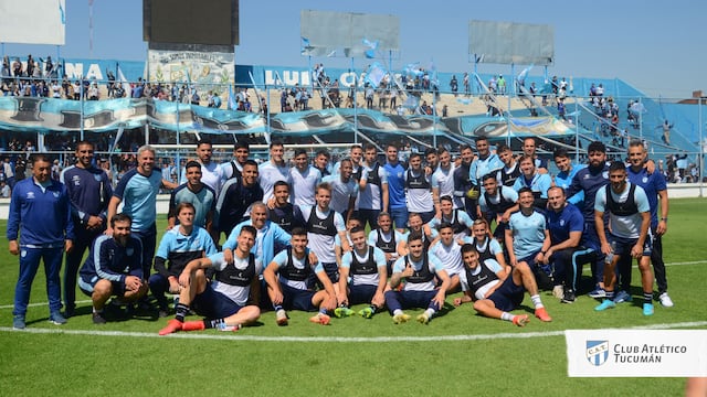 Atlético Tucumán acompañado por su hinchada entrenó pensando en Estudiantes
