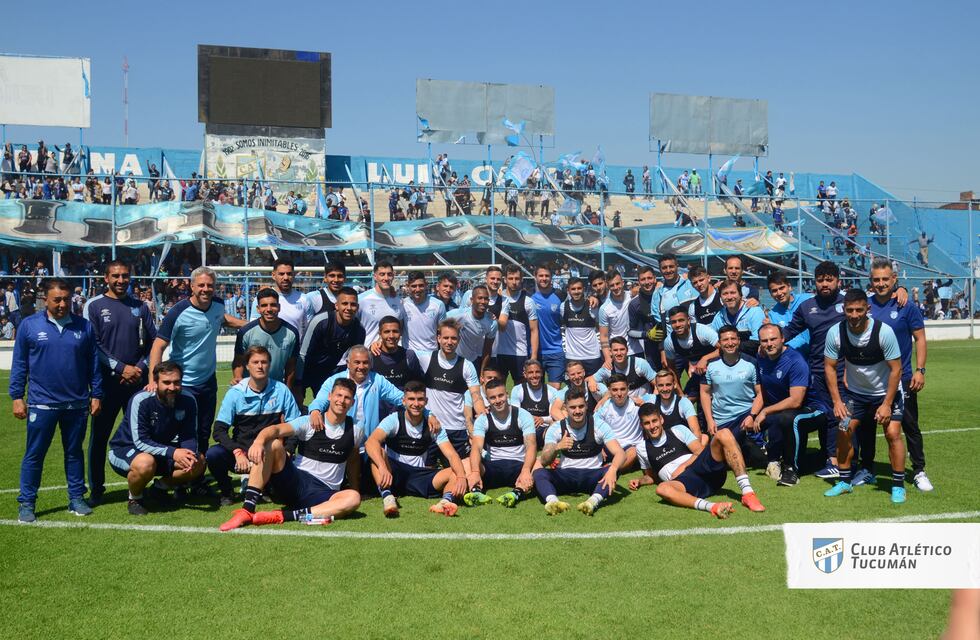 Atlético Tucumán acompañado por su hinchada entrenó pensando en Estudiantes
