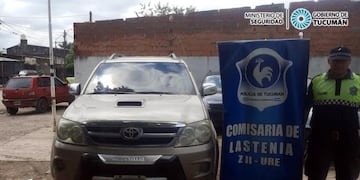 La camioneta fue recuperada durante un operativo preventivo.