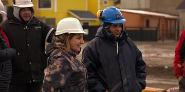 La primera etapa de reubicación del gasoducto en el sector del Puente sobre el arroyo Grande en la avenida Perito Moreno.
