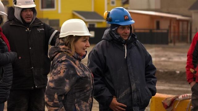 La primera etapa de reubicación del gasoducto en el sector del Puente sobre el arroyo Grande en la avenida Perito Moreno.