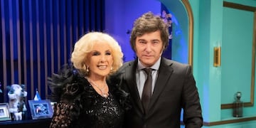 Mirtha Legrand y Javier Milei. (Instagram Mirtha Legrand)