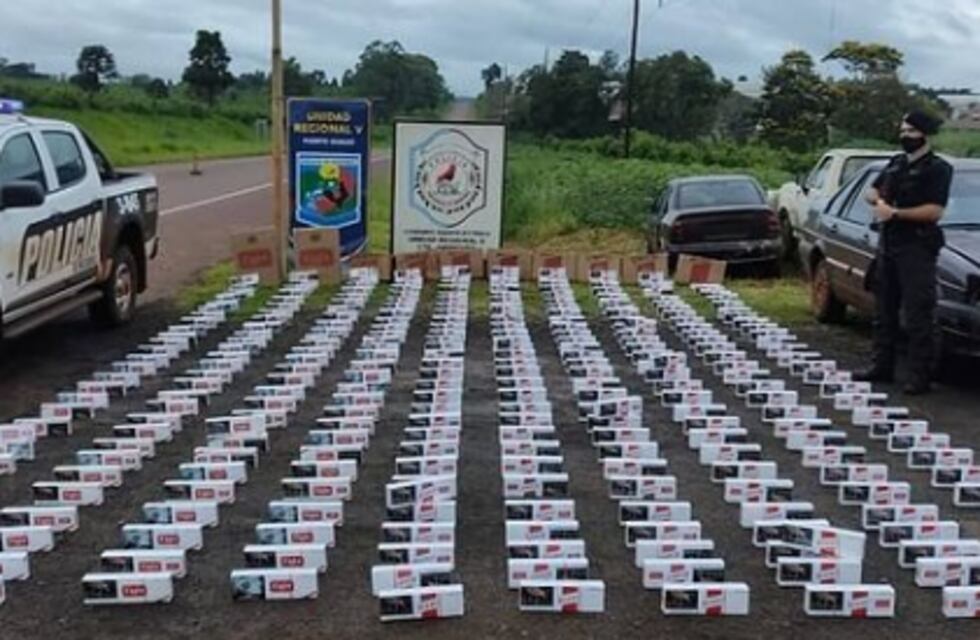 Decomisaron casi 300 gruesas de cigarrillos extranjeros en Andresito
