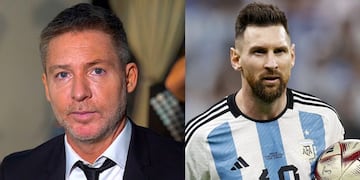 Adrián Suar y Lionel Messi.