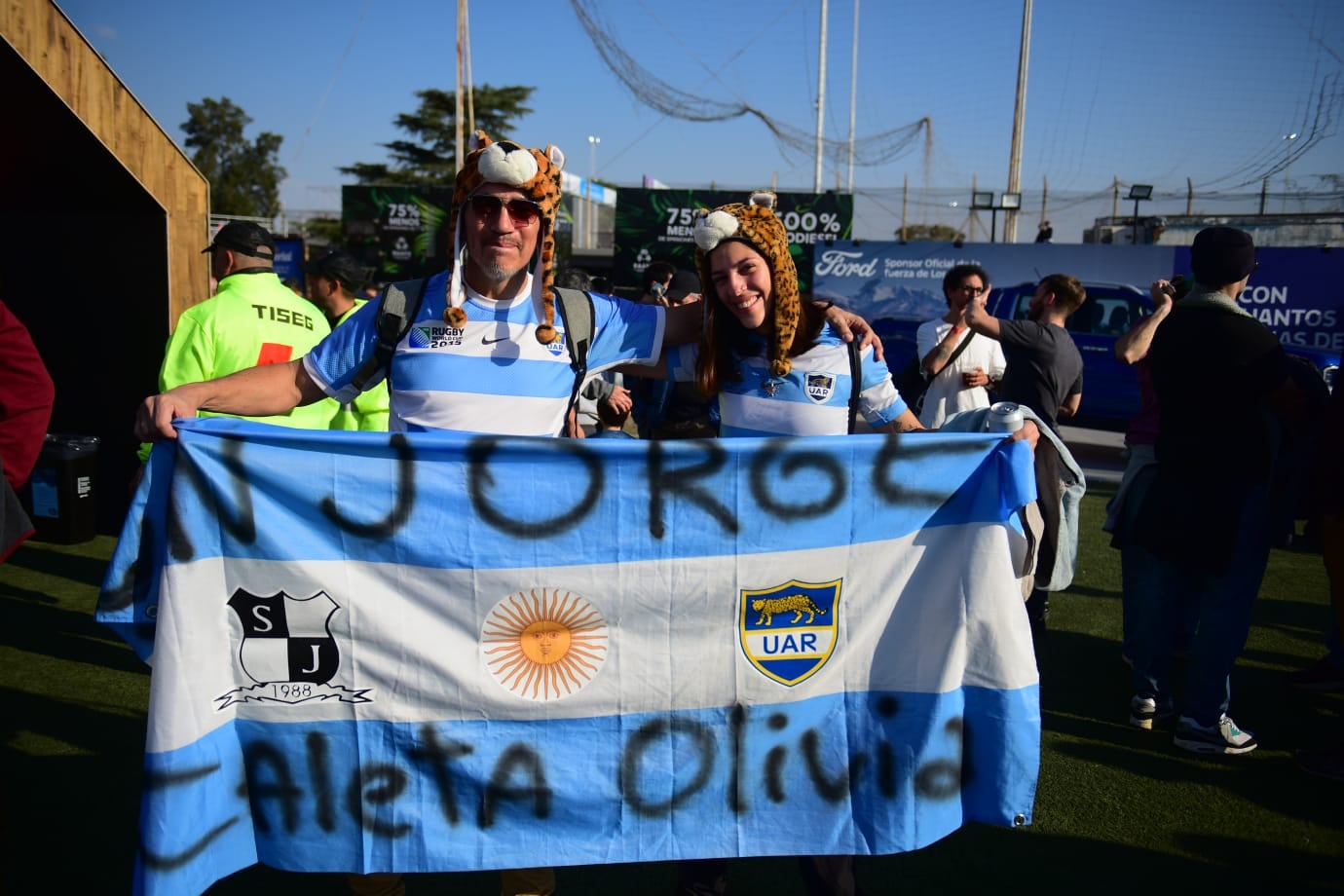 Cara 'e Cancha en la previa de Los Pumas vs. All Blacks por el Rugby Championship. (Nicolás Bravo / La Voz)
