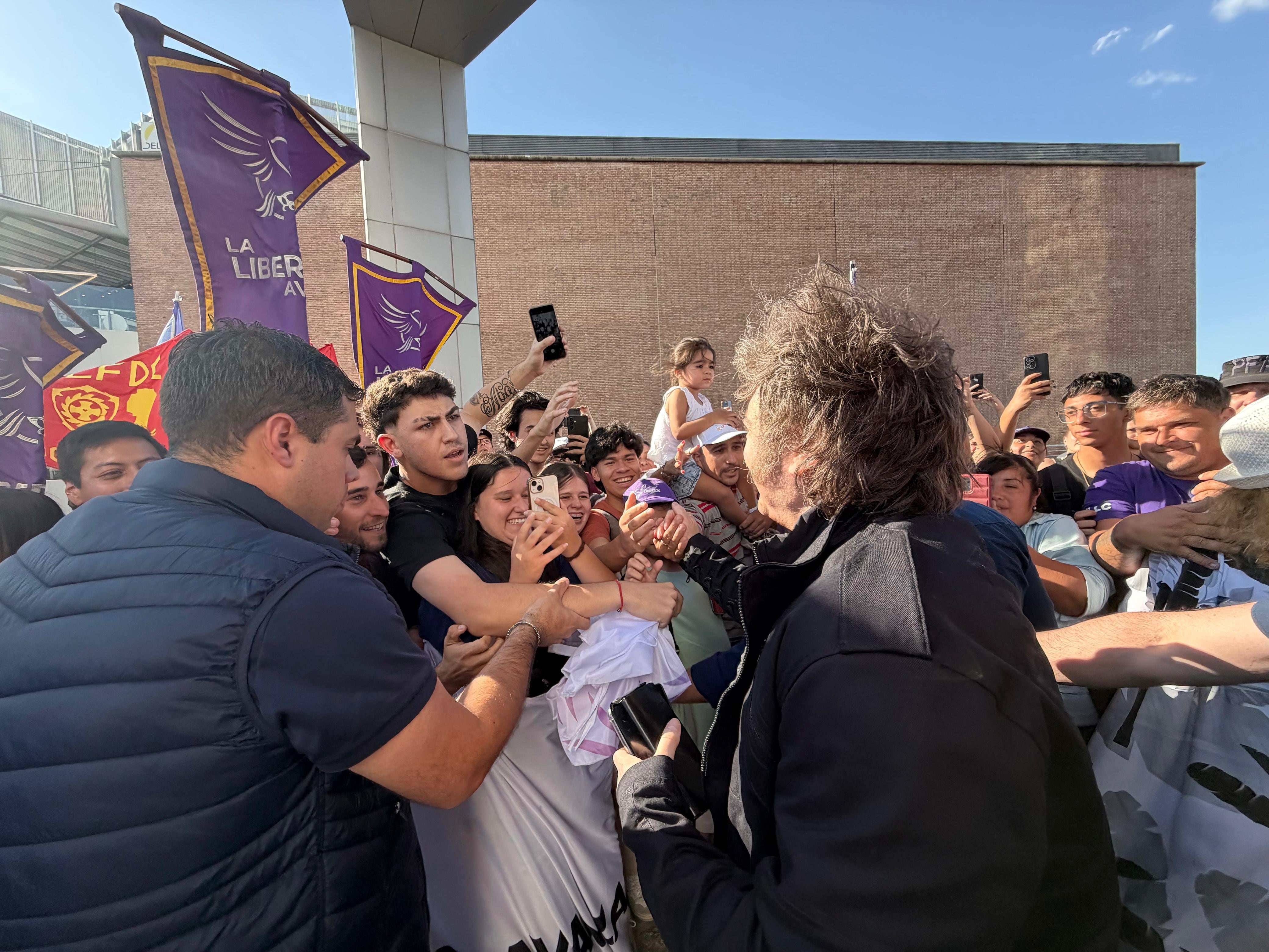 Milei en Córdoba en el marco del "Tour de la Gratitud" (Gentileza: LLA)