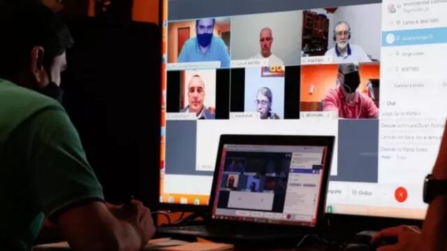 Imagen ilustrativa de reunión virtual