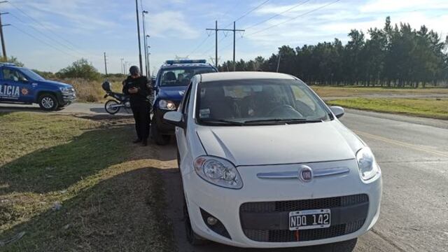 Encontraron el auto que había sido robado en Zavalla (Facebook Comuna de Zavalla)