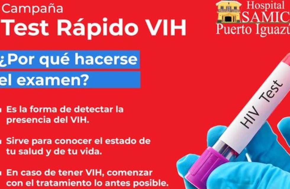 Realizarán testeo gratuito de VIH en Puerto Iguazú