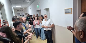 Sentido homenaje al trabajador municipal Marcelo Martín Marinangelli, fallecido en servicio