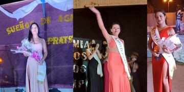 Dana Alexia Navarrete (Jaime Prats), Victoria Araya (Monte Comán) y Aixa Daniela Carrizo (Punta del Agua).