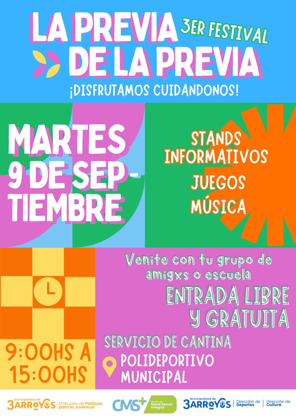 3º Festival “La previa de la previa” se realizará este martes