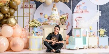 Janoely durante las grabaciones del programa en Brasil.