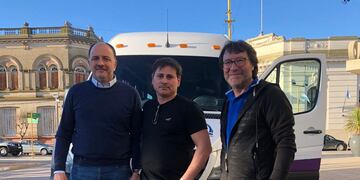 Pablo Garate viajó a Chaves y se interiorizó en el servicio de transporte de la localidad