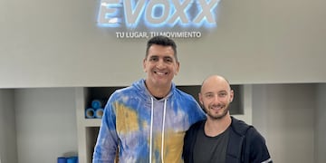 Luis González y el Lic. Marcos Spahn, parte de los profesionales del Campus Vía Paraná.