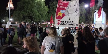 La manifestación concluyó este martes frente a la Fiscalía de la localidad del departamento San Martín.