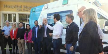 Punta Alta recibió una ambulancia para el Hospital Municipal Eva Perón