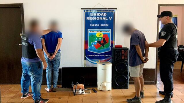 Dos detenidos tras robo a vivienda en Puerto Iguazú.