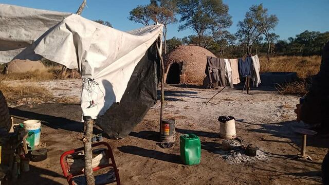 Rescataron a trabajadores chaqueños trabajando en condiciones precarias.