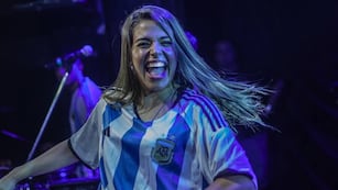 Eugenia Quevedo analizó su performance en el partido de Argentina y Venezuela. (Gentileza LBC).