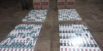Secuestran contrabando de cigarrillos en Pozo Azul.