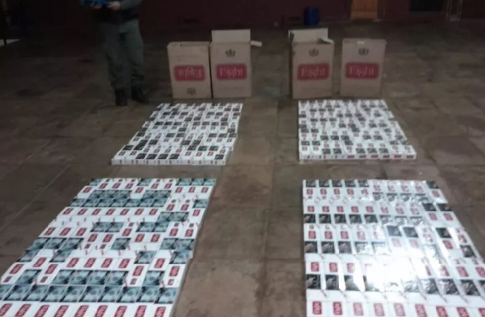 Secuestran contrabando de cigarrillos en Pozo Azul