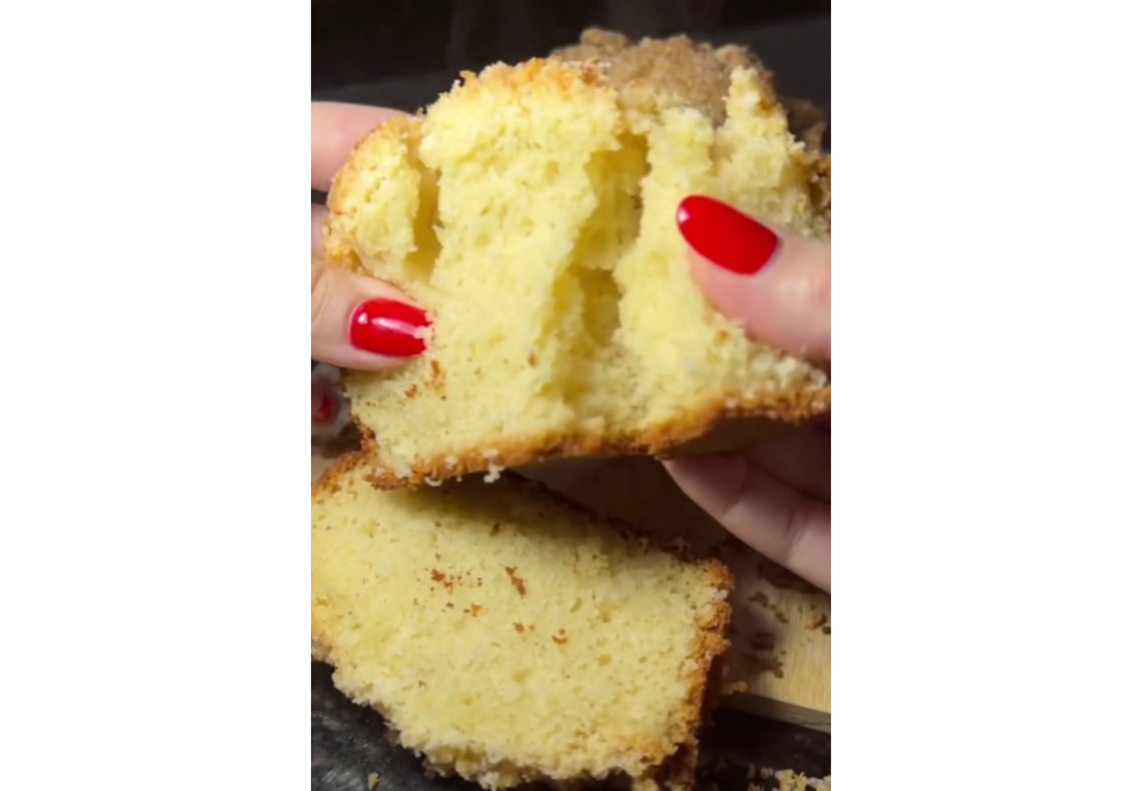 Así quedó el budín.