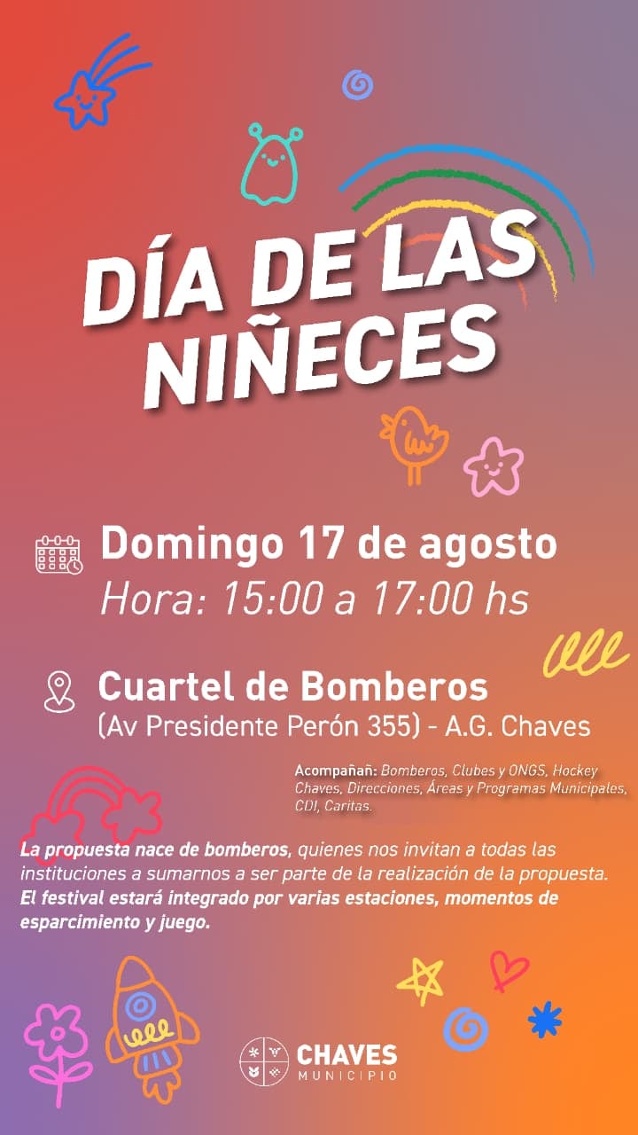 Festival por el Día de las niñeces en Gonzales Chaves
