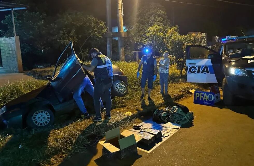 Incautan marihuana fraccionada tras una persecución policial en Puerto Iguazú