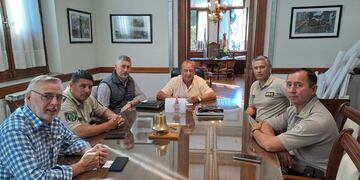 El intendente de Tres Arroyos recibió al Director Operativo Zona Sur de la Superintendencia de Seguridad Rural