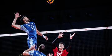 El seleccionado argentino masculino de vóleibol venció a Japón  3 a 1en la Liga de Naciones (VNL).