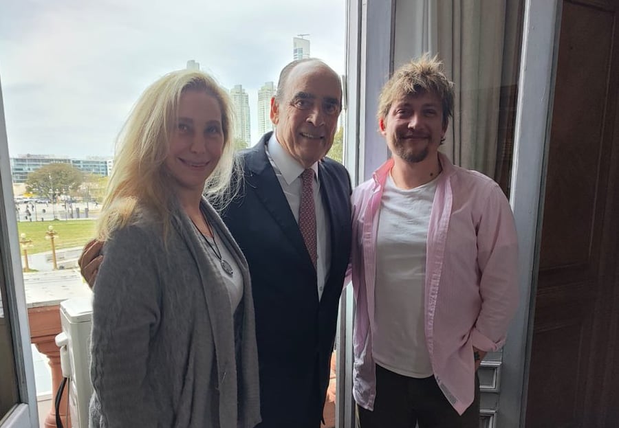 Karina Milei, Guillermo Francos y Santiago Caputo juntos - X