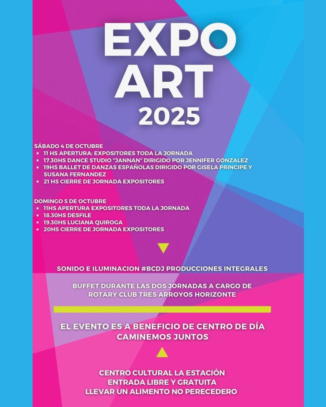 Actividades de la semana en el Centro Cultural La Estación de Tres Arroyos