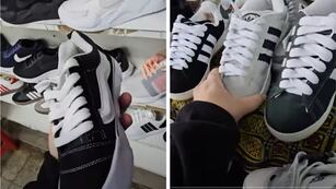 Fue a la Salada, recorrió el piso de las zapatillas y mostró todos los precios que encontró