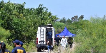 El cuerpo de Eliana fue hallado en un descampado de Lisandro Olmos, partido de La Plata. Foto: Paula Ribas - Télam