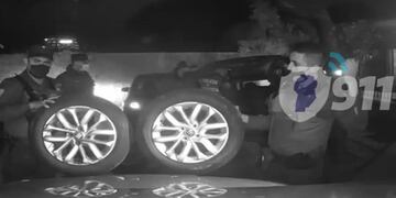 La Policía detuvo al delincuente y recuperó las ruedas robadas.