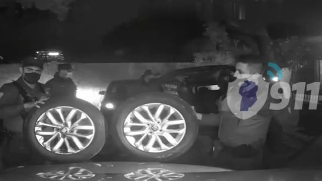 La Policía detuvo al delincuente y recuperó las ruedas robadas.