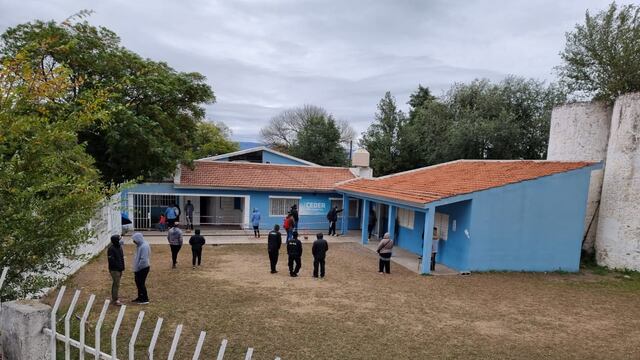 Centro CEDER en Villa Carlos Paz, en una de las tantas jornadas de testeos.