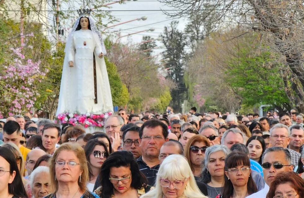 Con gran participación de fieles, Arroyito vivió la Misa y Procesión en honor a la Virgen de la Merced