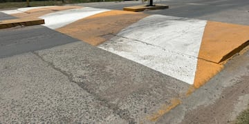 Chaves Municipio: se pintaron lomas de burro en Av. Tintori y Av. San Martín