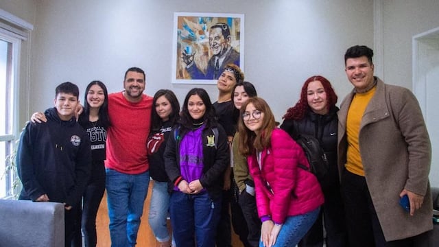 Vuoto se reunió con autoridades del Centro de Estudiantes del colegio Sábato