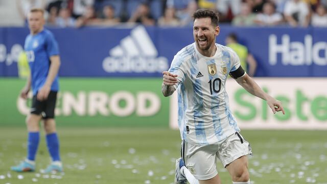 Lionel Messi fue el protagonista de los memes por sus cinco goles ante Estonia.