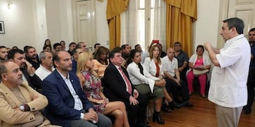 Medina Ruiz encabezó la charla.