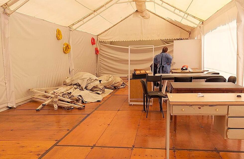Covid: desarman la carpa del Hospital de Río Cuarto
