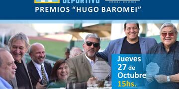Este jueves se realizará una nueva entrega de los premios Hugo Baromei del Mariano Moreno al periodismo deportivo de Córdoba (La Voz).