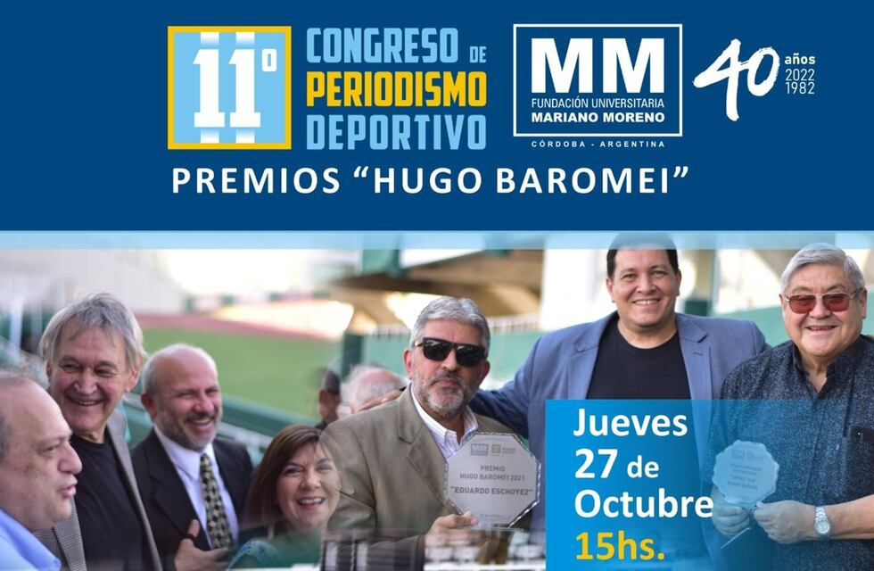 Entregan las Premios Hugo Baromei al periodismo deportivo de Córdoba, con reconocimientos especiales