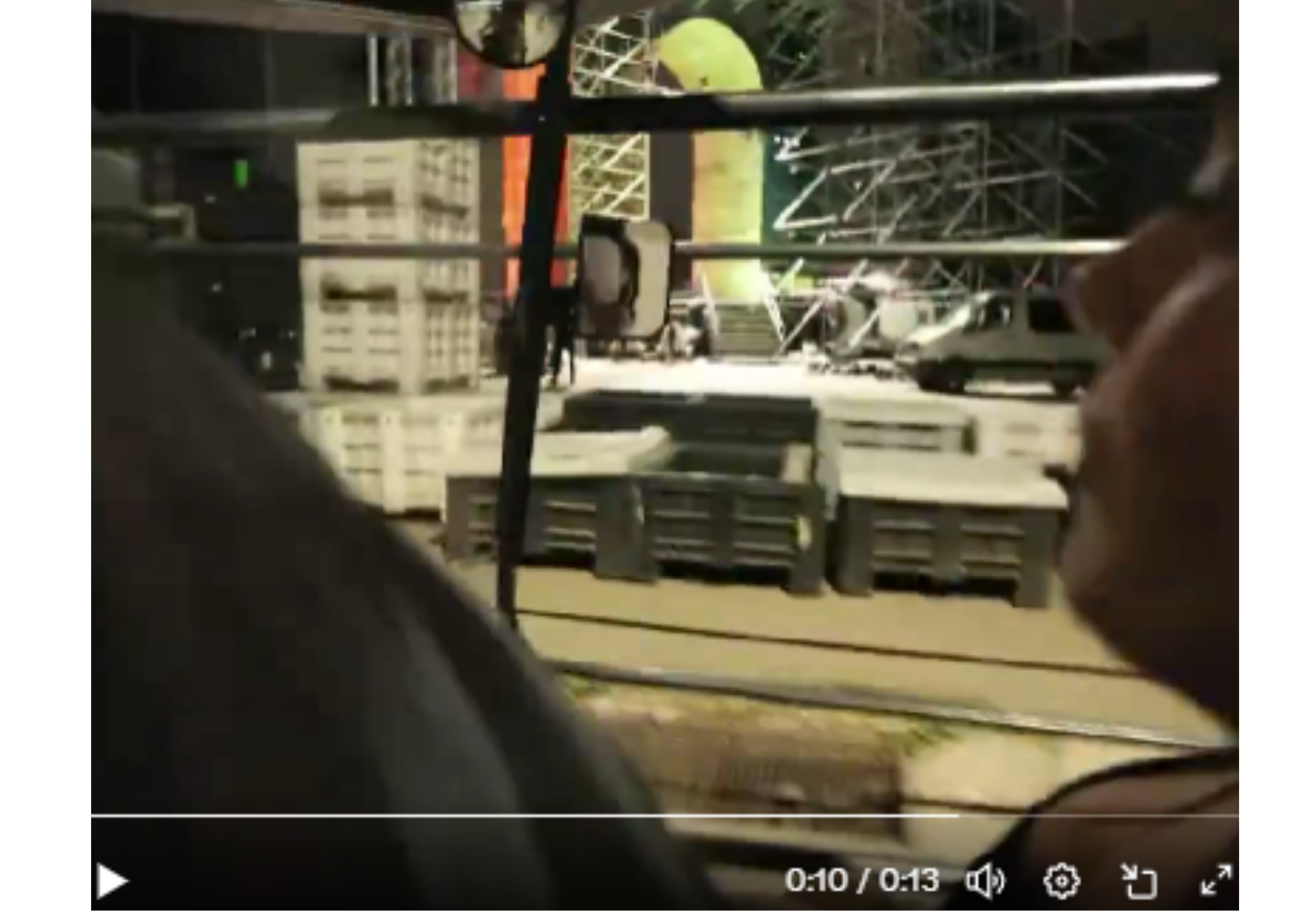 El momento del choque.