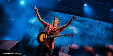Benjamín Amadeo brindó un show con protocolo por la pandemia en Mandarine Park.