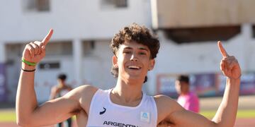 Tomás Mondino consiguió su segunda medalla de oro en los Juegos Suramericanos de Rosario.